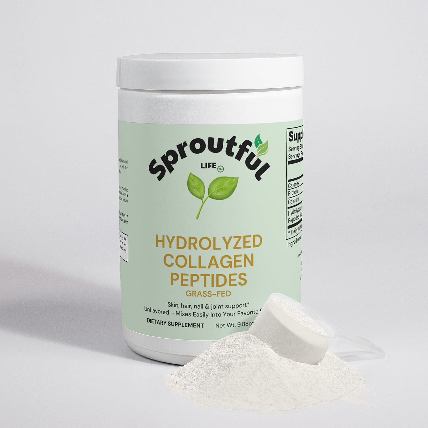 Grass-Fed Hydrolyzed Collagen Peptides | Unflavored